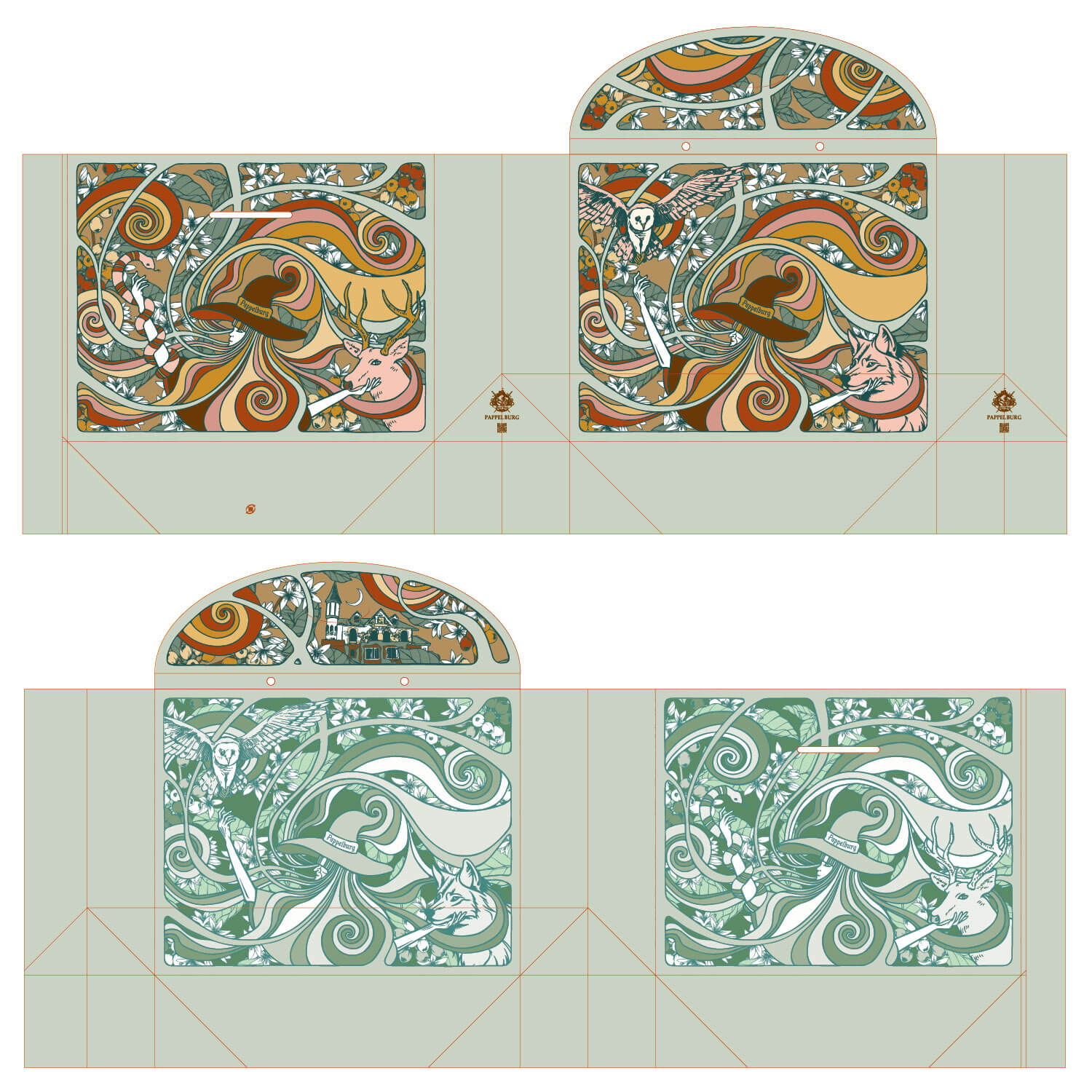 WORKS Cient, PAPPEL BURG 商品ブランディング パッケージデザイン