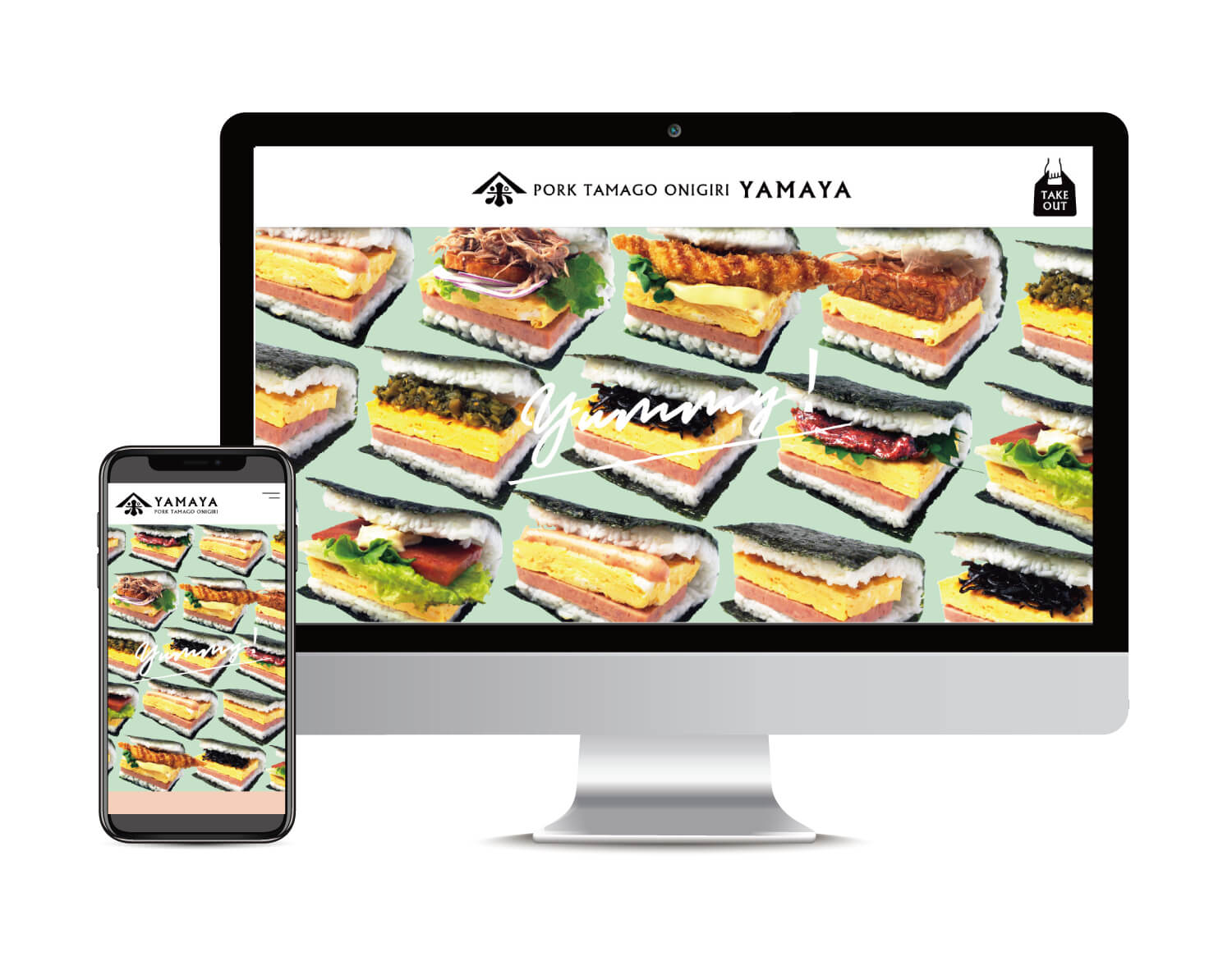 WORKS ポークたまごおにぎりYAMAYA